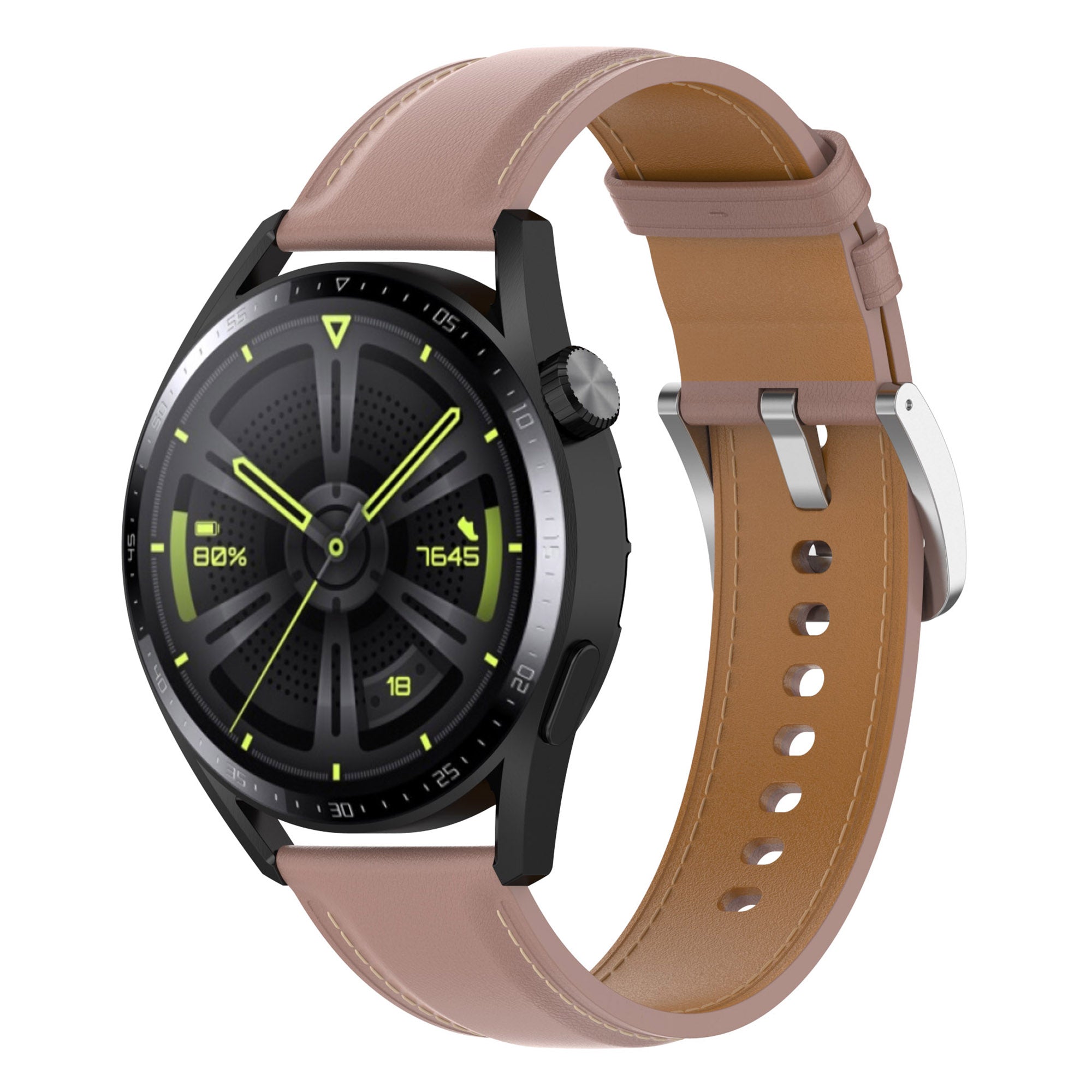 For Huawei Watch GT Samsung Gear S3 Galaxy Watch 46mm Smart Watch Band 22mm Universal Stitching Line First Layer Cowhide Solid Color Strap For Huawei Watch GT Samsung Gear S3 Galaxy Watch 46mm Smart Watch Band 22mm Universal Stitching Line First Layer Cowhide Solid Color Strap